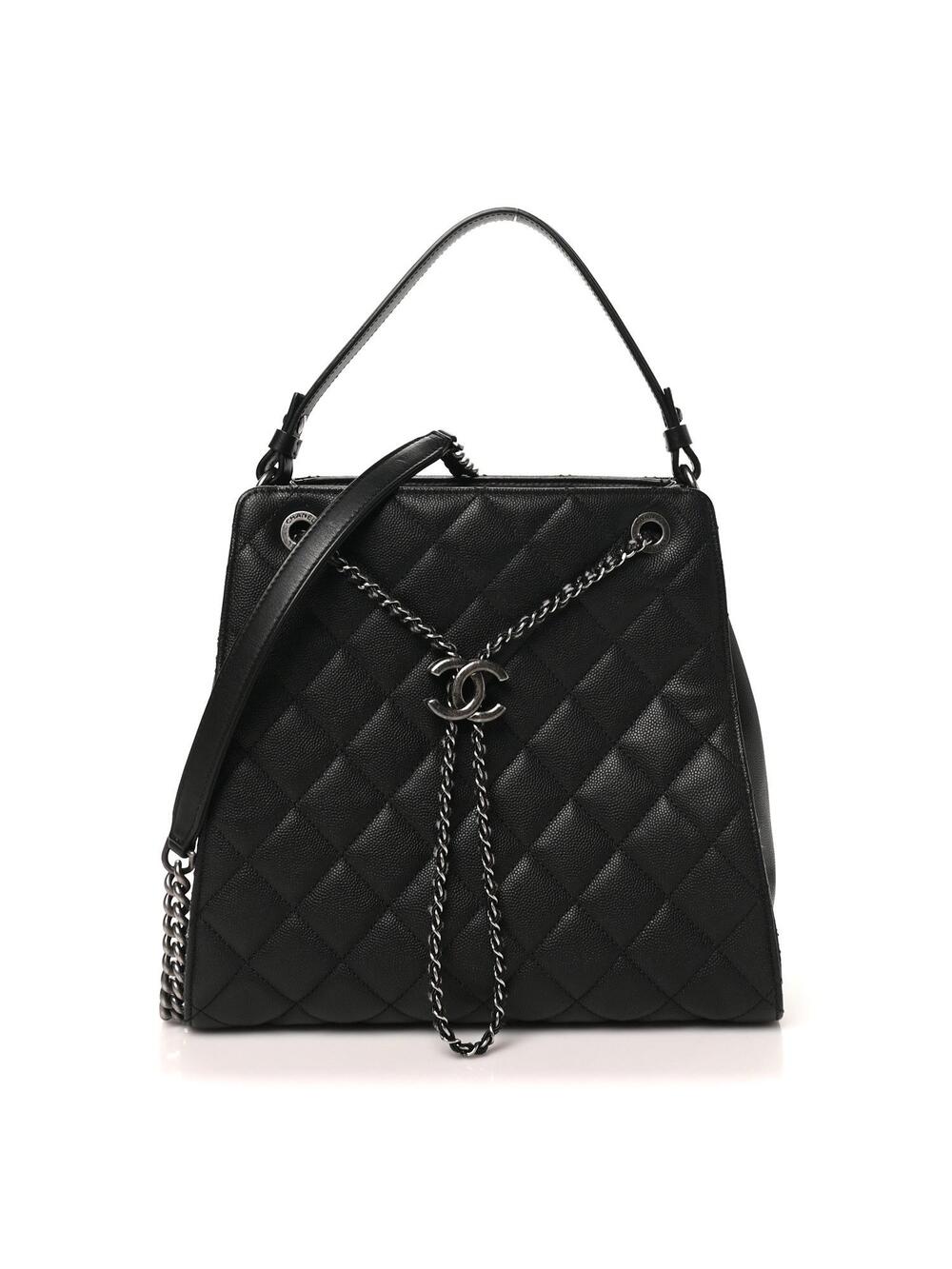 Chanel Caviar Quilted Medium Cc Bucket #370676C18B